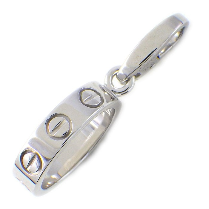カルティエ Cartier チャーム ペンダントトップ ラブ オーバル ラウンド サークル K18WG 【中古】