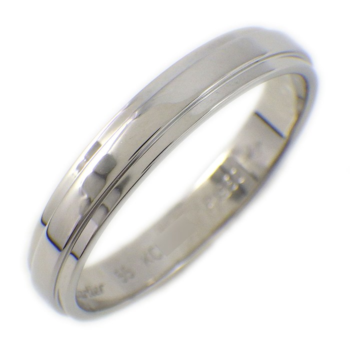 カルティエ Cartier リング ダムール ウェディング バンド PT950 14.5号 / #55 【中古】