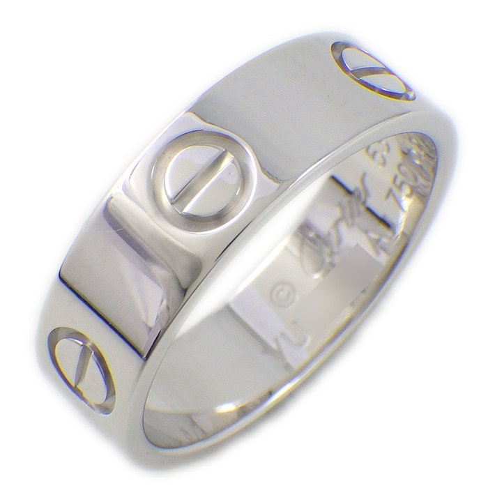 カルティエ Cartier リング ラブ クラシックモデル MM B4084753 K18WG 12.5号 / #53 【中古】