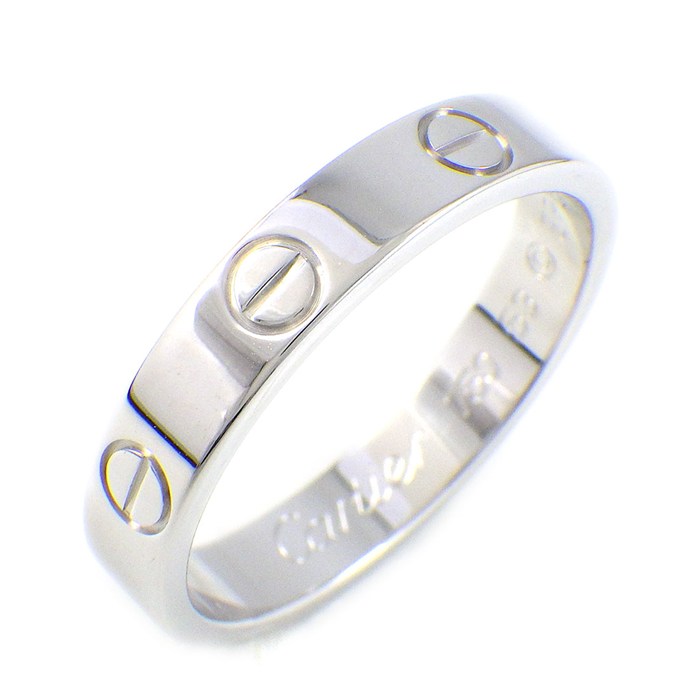カルティエ Cartier リング ラブ スモールモデル SM B4085153 K18WG 13号 / #53 【中古】
