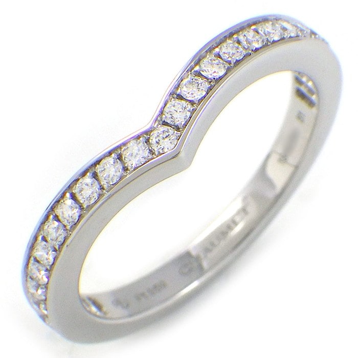 ショーメ Chaumet リング ジョセフィーヌ エグレット 082554 V字 27ポイント ダイヤモンド 計0.23ct PT950 11号 / #51 【中古】