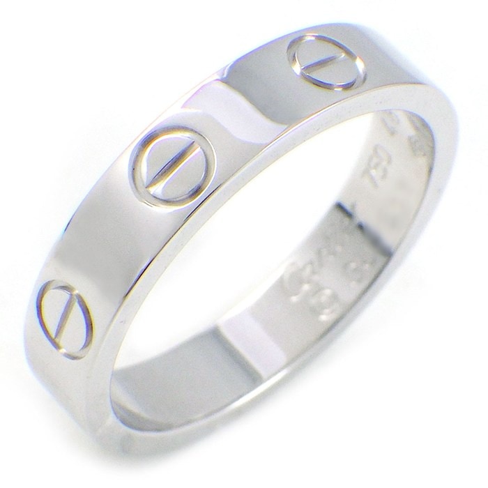 カルティエ Cartier リング ラブ スモールモデル SM B4085148 K18WG 8号 / #48 【中古】