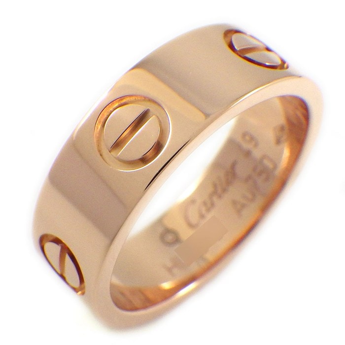 カルティエ Cartier リング ラブ クラシックモデル MM B4084849 K18PG 9号 / #49 【中古】