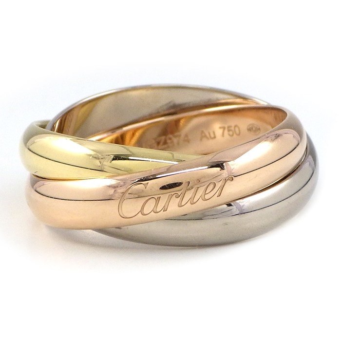 カルティエ Cartier リング トリニティ クラシック B4234253 スリーカラー K18PG K18WG K18YG 12.5号 / #53 【箱・保付き】 【中古】
