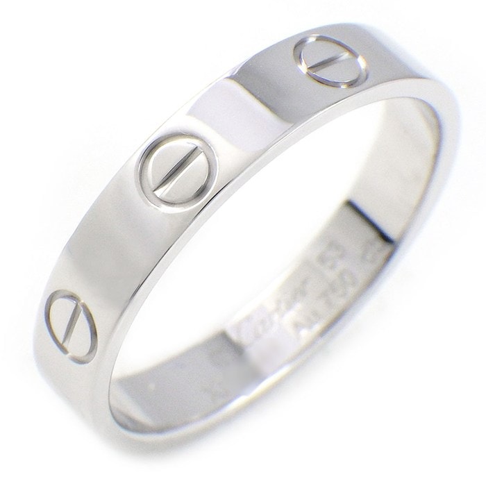 カルティエ Cartier リング ラブ スモールモデル SM B4085153 K18WG 12.5号 / #53 【中古】
