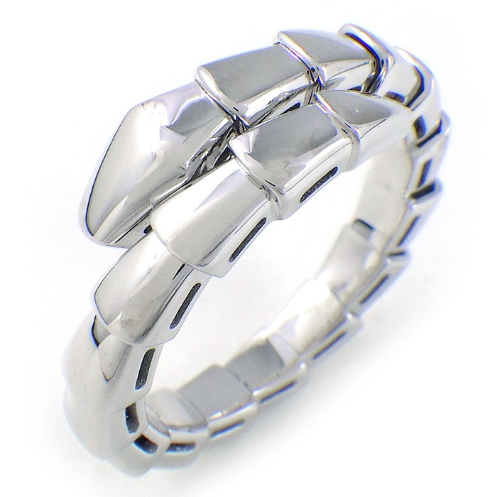 ブルガリ BVLGARI リング セルペンティ ヴァイパー 358649 スネークモチーフ K18WG 14-16号 / #L 【中古】