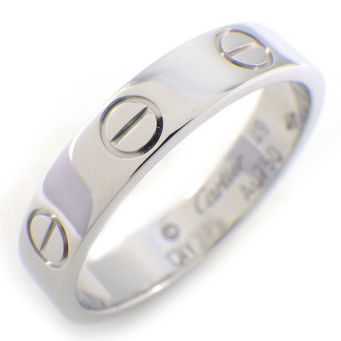 カルティエ Cartier リング ラブ スモールモデル SM B4085149 K18WG 9号 / #49 【中古】