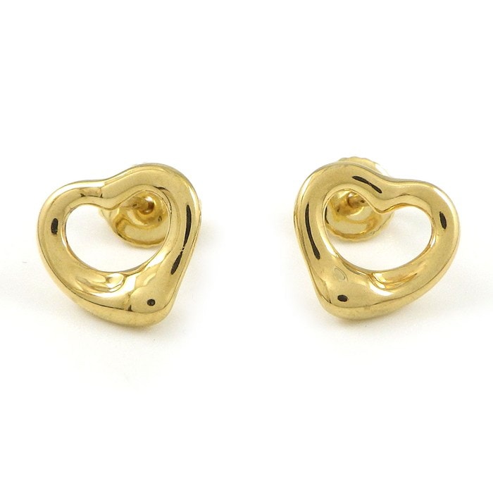 ティファニー Tiffany & Co. ピアス オープンハート K18YG 【中古】