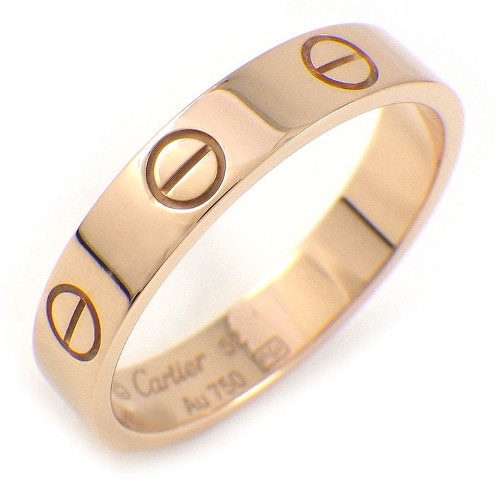 カルティエ Cartier リング ラブ スモールモデル SM B4085252 K18PG 12号 / #52 【中古】