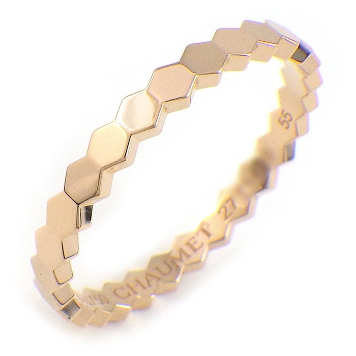  ショーメ Chaumet リング ビー マイ ラブ ハニカム 081931 K18PG 14.5号 / #55 【箱・保付き】 【中古】