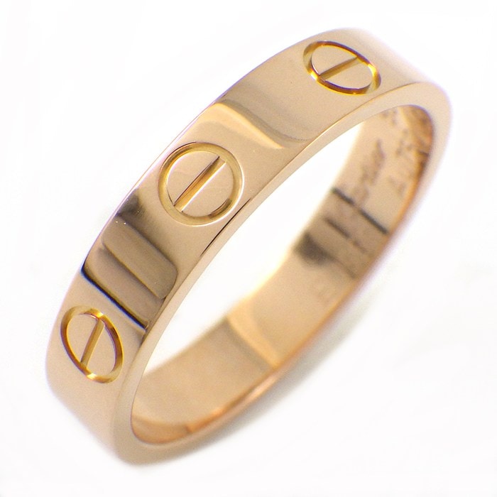 カルティエ Cartier リング ラブ スモールモデル SM B4085250 K18PG 10号 / #50 【中古】