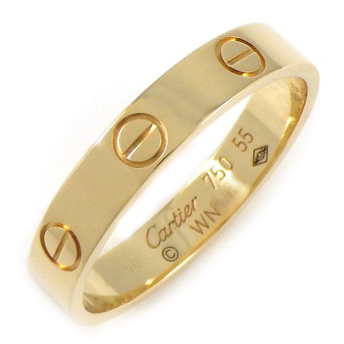 カルティエ Cartier リング ラブ スモールモデル SM B4085055 K18YG 14.5号 / #55 【中古】