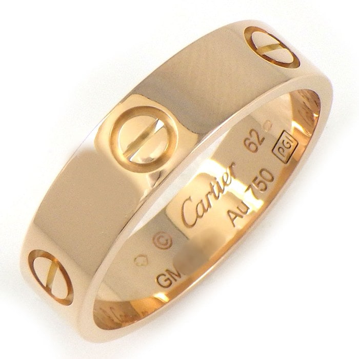 カルティエ Cartier リング ラブ クラシックモデル MM B4084862 K18PG 21号 / #62 【中古】