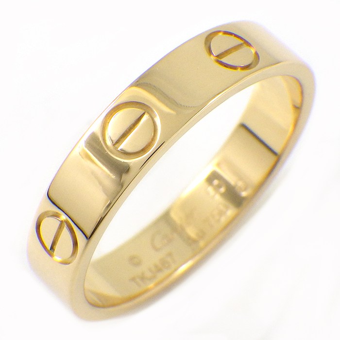 カルティエ Cartier リング リング ラブ スモールモデル SM B4085050 K18YG 10号 / #50 【中古】
