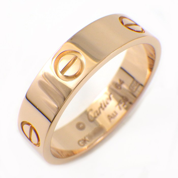 カルティエ Cartier リング ラブ クラシックモデル MM B4084864 K18PG 23号 / #64 【中古】