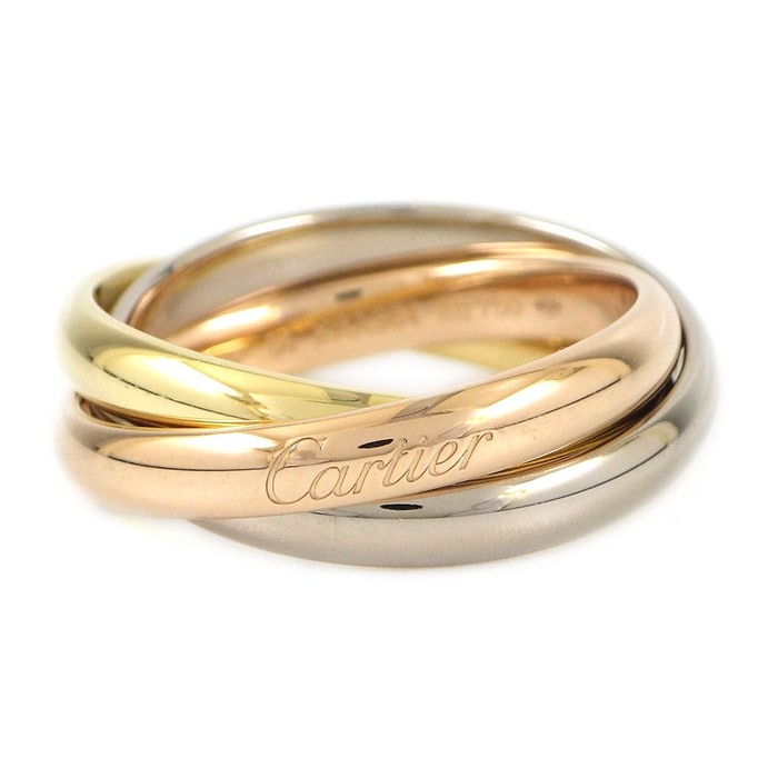 カルティエ Cartier リング トリニティ クラシックモデル B4234254 スリーカラー K18PG K18WG K18YG 13.5号 / #54 【中古】