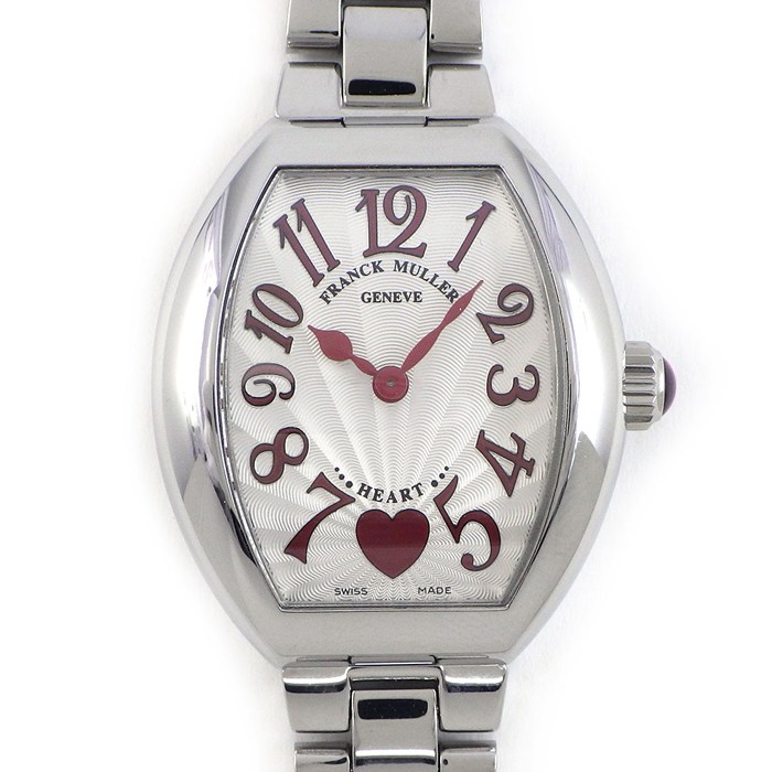 フランクミュラー FRANCK MULLER 腕時計 ハートトゥハート 5002SQZC6H トノー シルバーギョーシェ文字盤 SS クオーツアナログ 【中古】