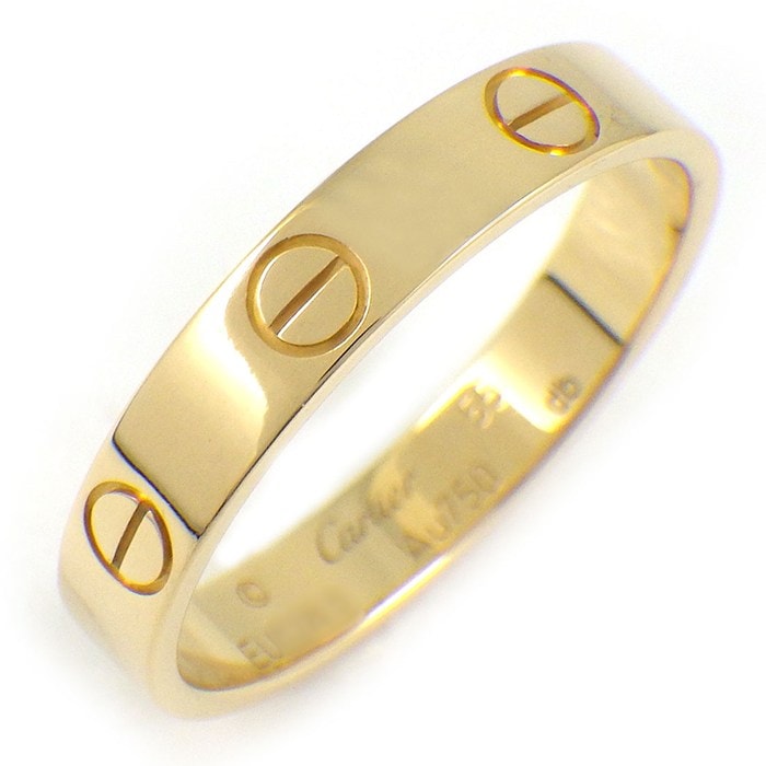 カルティエ Cartier リング ラブ　スモールモデル SM B4085055 K18YG 14.5号 / #55 【中古】