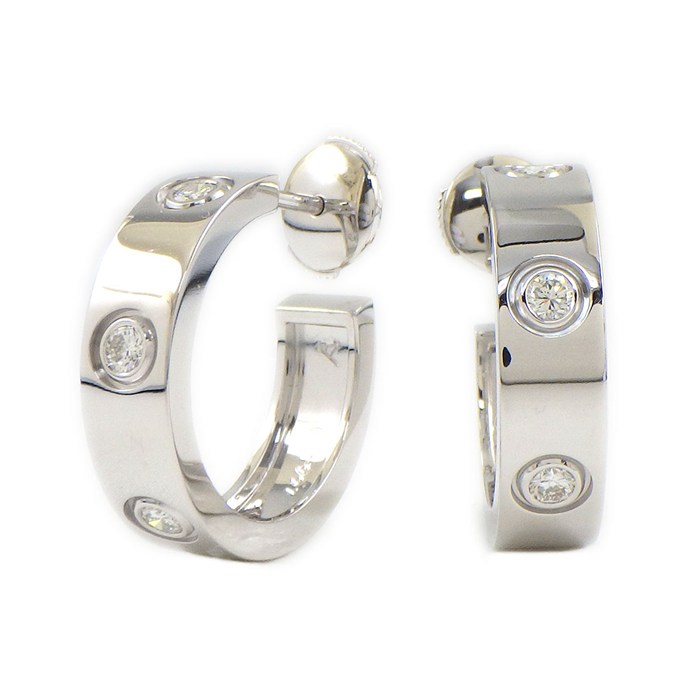 カルティエ Cartier】ピアス ベビートリニティ ダイヤモンド K18PG