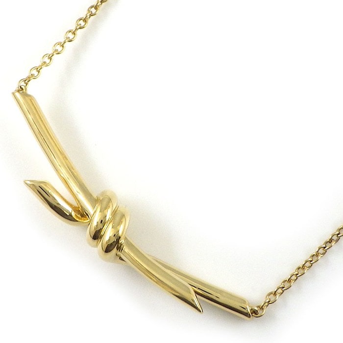 ティファニー Tiffany & Co. ネックレス ノット 68887194 K18YG 【中古】