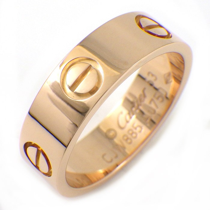 カルティエ Cartier リング ラブ クラシックモデル MM B4084852 K18PG 12.5号 / #53 【中古】
