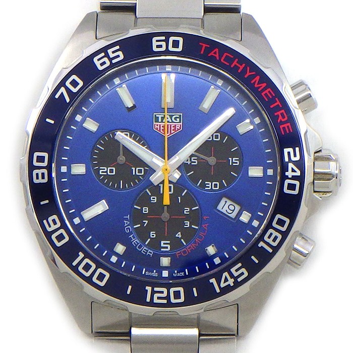 タグ・ホイヤー TAG Heuer 腕時計 フォーミュラ1 レッドブル アストンマーティン レーシング スペシャルエディション CAZ101AB.BA0842 ブルー 文字盤 SS クオーツアナログ 【箱・保付き】 【中古】
