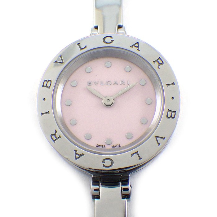 ブルガリ BVLGARI 腕時計 B-zero1 ビーゼロワン バングル ウォッチ BZ23C2LSS.S(102569) 日本限定 ピンク文字盤 SS クオーツアナログ 【中古】
