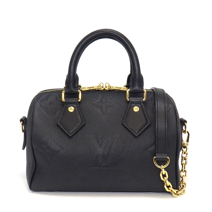 ルイ・ヴィトン LOUIS VUITTON ショルダーバッグ スピーディ バンドリエール 20 M58953 ブラック モノグラムアンプラントレザー 【中古】