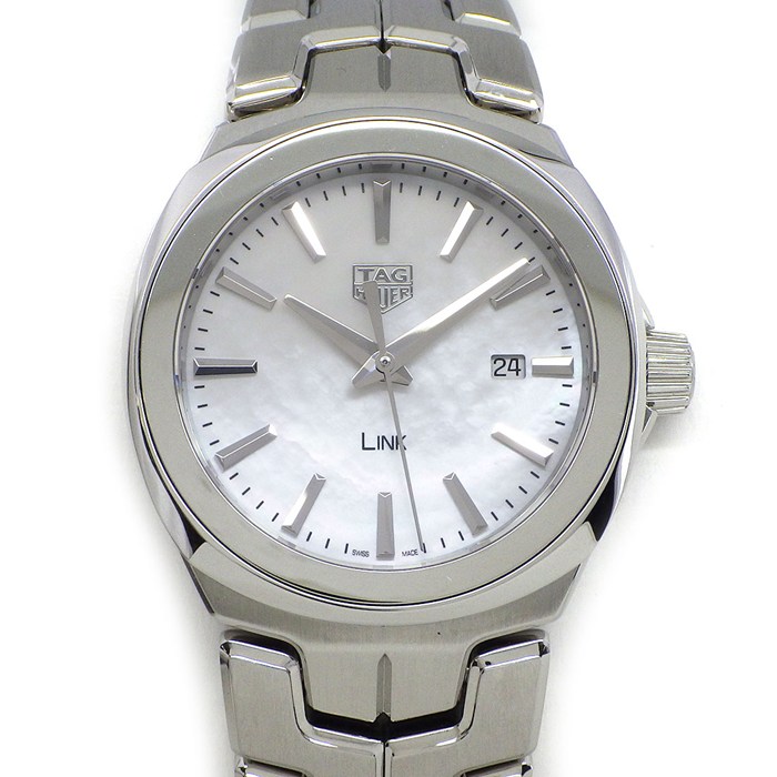 タグ・ホイヤー TAG Heuer 腕時計 リンク WBC1310.BA0600 ホワイトシェル文字盤 デイト SS クオーツアナログ 【中古】