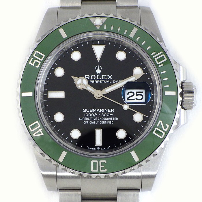 ロレックス Rolex 腕時計 サブマリーナ 126610LV ランダムシリアル ルーレット刻印 ブラック文字盤 デイト 夜光針/インデックス 回転ベゼル SS 自動巻き 【箱・保付き】 【中古】