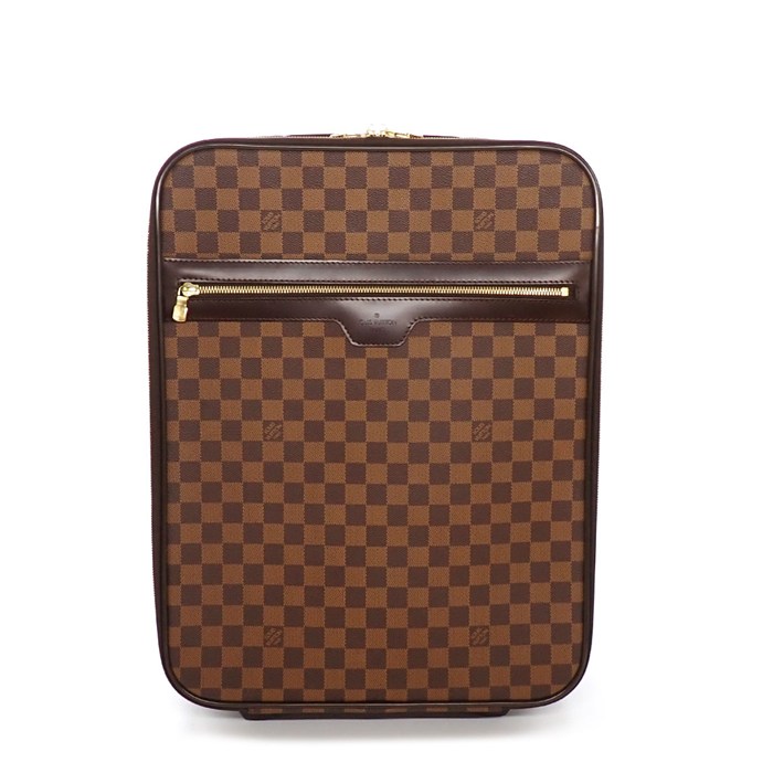 ルイ・ヴィトン LOUIS VUITTON スーツケース・キャリーバッグ ペガス45 N23293 ブラウン ダミエエベヌ キャンバス ゴールド金具 【中古】