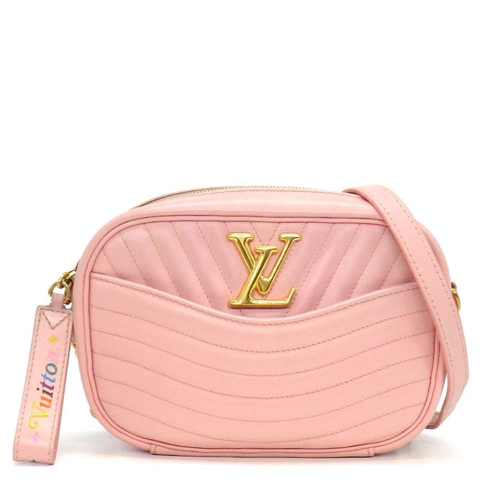 ルイ・ヴィトン LOUIS VUITTON ショルダーバッグ ニューウェーブ ニューカメラバッグ M53683 2019年 ピンク カーフレザー 【中古】