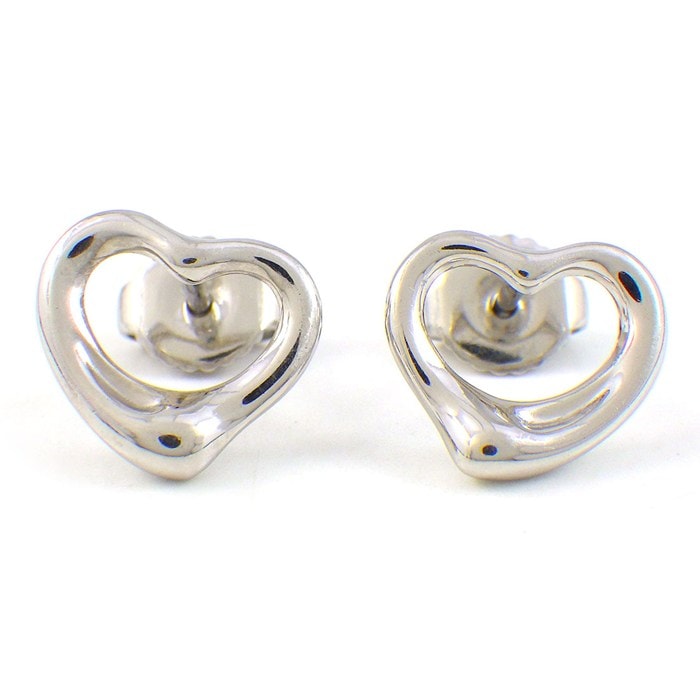 ティファニー Tiffany & Co. ピアス オープンハート PT950 【中古】