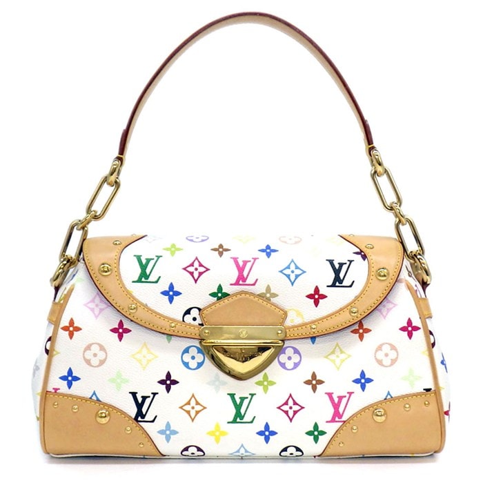 ルイ・ヴィトン LOUIS VUITTON ショルダーバッグ ビバリー MM M40203 2008年 ブロン モノグラムマルチカラー レザー ゴールド金具 【中古】