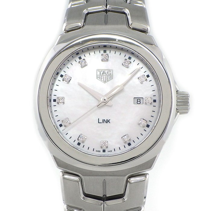 タグ・ホイヤー TAG Heuer 腕時計 リンク WBC1312.BA0600 12ポイントダイヤインデックス 計0.116ct ホワイトシェル文字盤 SS クオーツアナログ 【中古】