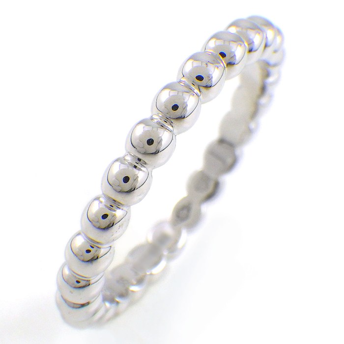 ヴァンクリーフ＆アーペル Van Cleef & Arpels リング ペルレ ゴールドパール ミディアムモデル VCARN9PC00 K18WG 14.5号 / #55 【中古】