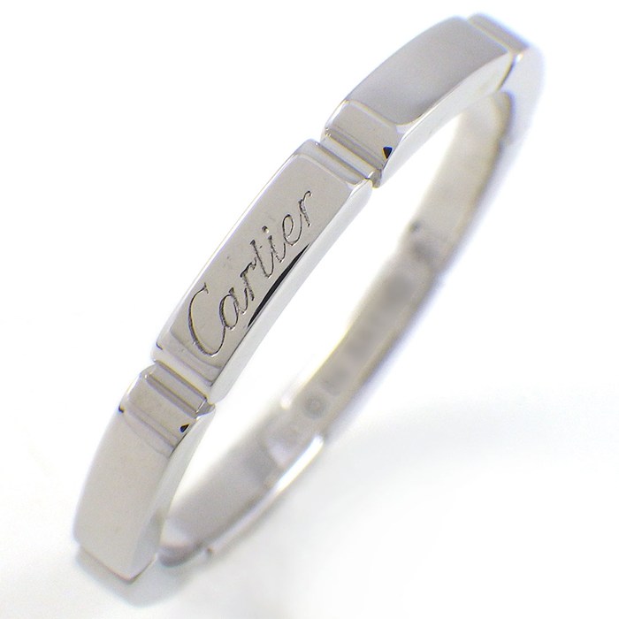 カルティエ Cartier リング マイヨン パンテール ウェディング バンド B4083564 K18WG 23号 / #64 【中古】