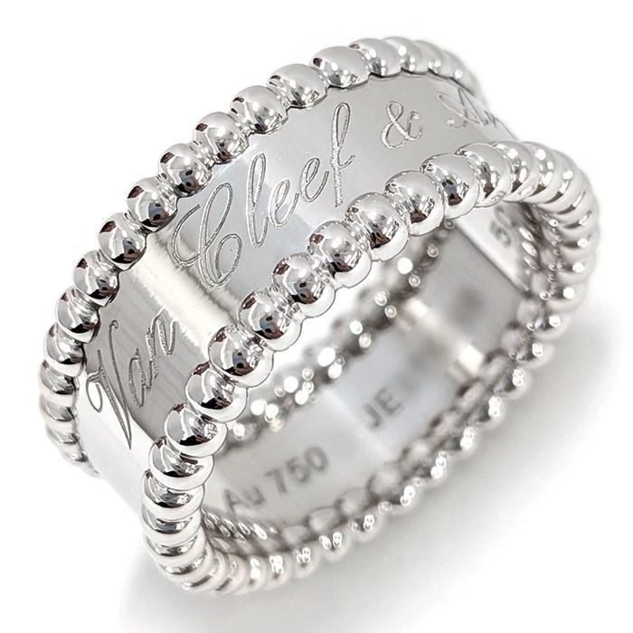 ヴァンクリーフ＆アーペル Van Cleef & Arpels リング ペルレ シニアチュール VCARN32300 K18WG 10号 / #50 【中古】