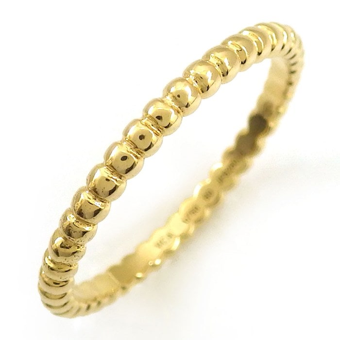ヴァンクリーフ＆アーペル Van Cleef & Arpels リング ペルレ ゴールドパール スモールモデル VCARN95Q60 K18YG 19号 / #60 【箱・保付き】 【中古】