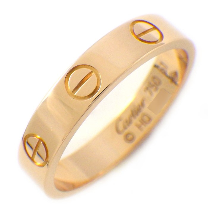カルティエ Cartier リング ラブ スモールモデル SM B4085251 K18PG 11号 / #51 【中古】
