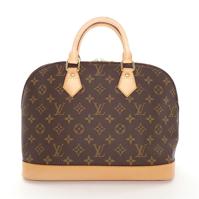 ルイ・ヴィトン LOUIS VUITTON ハンドバッグ アルマ PM M51130 2000年製 ブラウン モノグラムキャンバス ヌメ革 ゴールド金具 【中古】