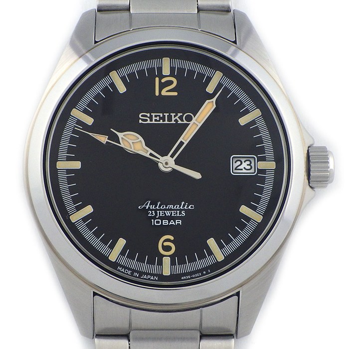 セイコー SEIKO 腕時計 TiCTAC 35周年記念 コラボ SZSB006/4R35-02R0 デイト 夜光針/インデックス 裏スケ ブラック 文字盤 SS 自動巻き 【箱・保付き】 【中古】