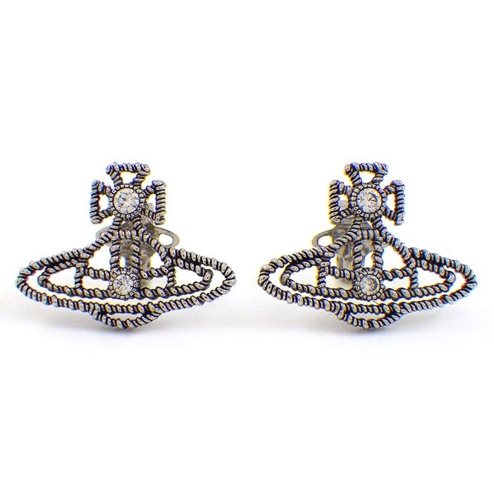 ヴィヴィアン・ウエストウッド Vivienne Westwood ピアス CRETTA (コレッタ) 6201037202P156 オーブ ラインストーン シルバーメタル
