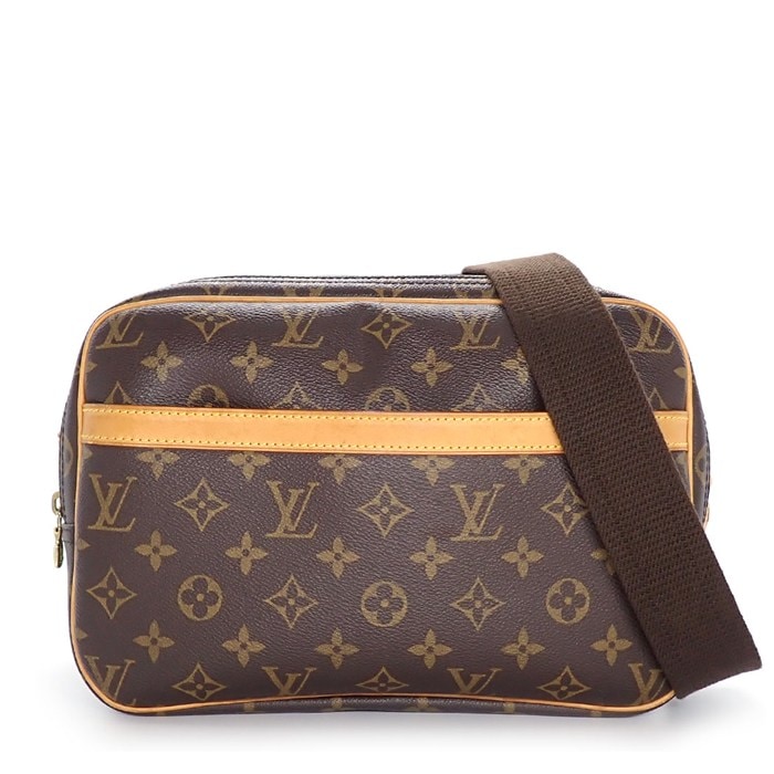 ルイ・ヴィトン LOUIS VUITTON ショルダーバッグ リポーター PM M45254 2003年 モノグラムキャンバス ヌメ革 ゴールド金具 【中古】