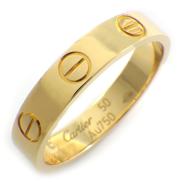 カルティエ Cartier リング ラブ スモールモデル SM B4085050 K18YG 9.5号 / #50 【中古】