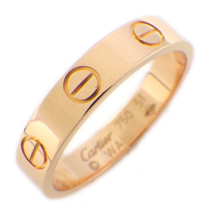 カルティエ Cartier リング ラブ スモールモデル SM B4085251 K18PG 10.5号 / #51 【中古】