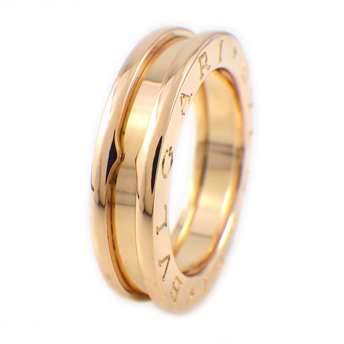 ブルガリ BVLGARI リング B-zero1 ビーゼロワン 1バンド XS 335991 K18PG 10号 / #50 【中古】