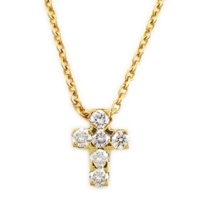 ヴァンクリーフ＆アーペル Van Cleef & Arpels ネックレス ミニ クロアチュール 6ポイント ダイヤモンド K18YG 【中古】