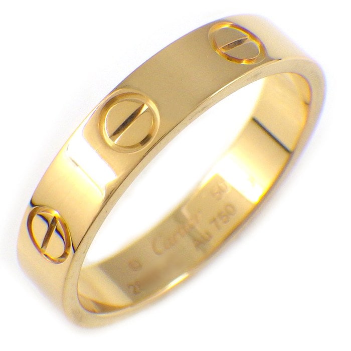 カルティエ Cartier リング ラブ スモールモデル SM B4085050 K18YG 10号 / #50 【箱・保付き】 【中古】