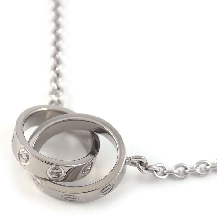 カルティエ Cartier ネックレス ラブ B7212500 ベビーラブ K18WG 【中古】